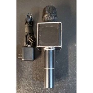 Sharper Image Vocal Microphone with On/Off Switch Black Tested Works